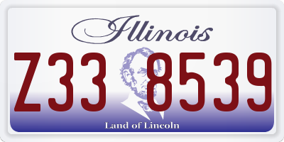 IL license plate Z338539
