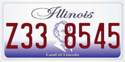 IL license plate Z338545
