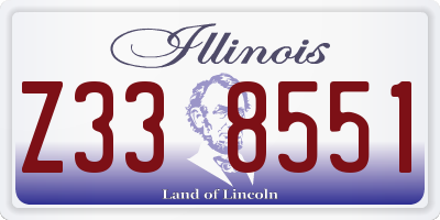 IL license plate Z338551
