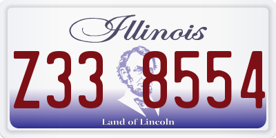IL license plate Z338554