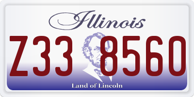 IL license plate Z338560