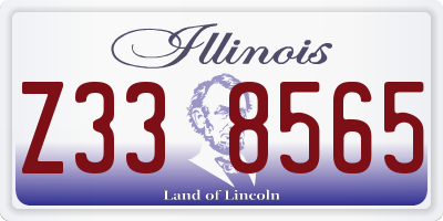 IL license plate Z338565