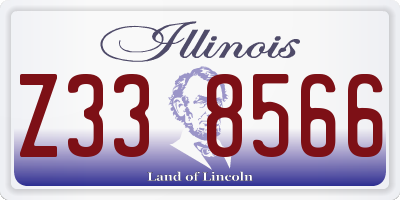 IL license plate Z338566