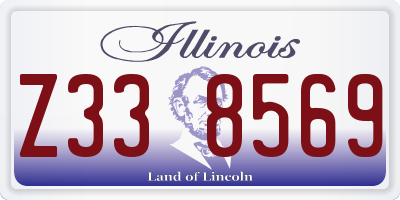IL license plate Z338569