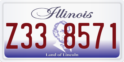 IL license plate Z338571
