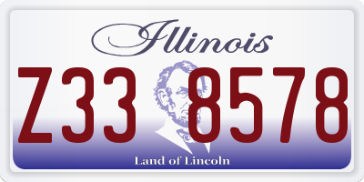 IL license plate Z338578