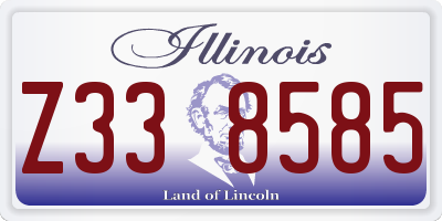 IL license plate Z338585