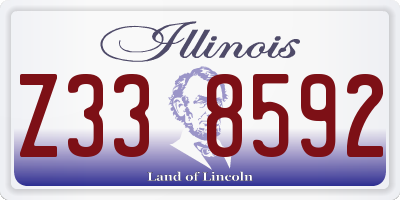 IL license plate Z338592