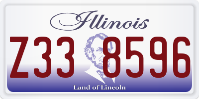 IL license plate Z338596