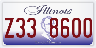 IL license plate Z338600