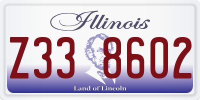 IL license plate Z338602