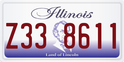 IL license plate Z338611