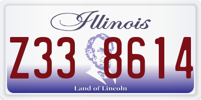IL license plate Z338614