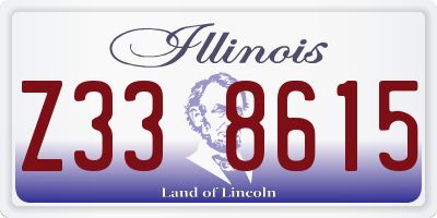 IL license plate Z338615