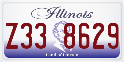 IL license plate Z338629