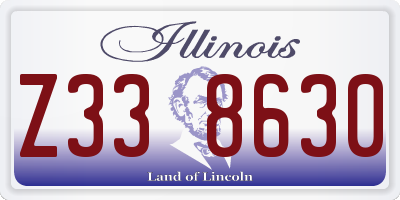 IL license plate Z338630