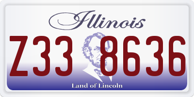 IL license plate Z338636