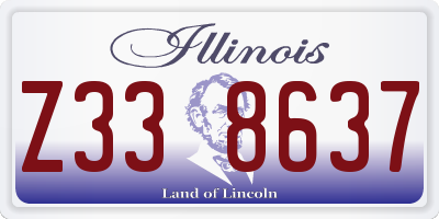 IL license plate Z338637