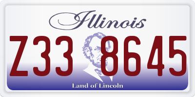 IL license plate Z338645