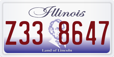 IL license plate Z338647