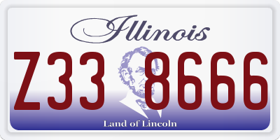 IL license plate Z338666