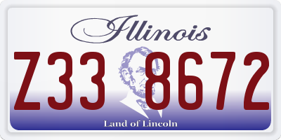 IL license plate Z338672
