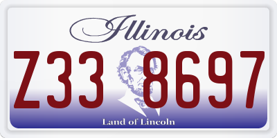 IL license plate Z338697