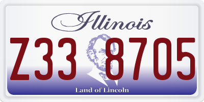 IL license plate Z338705