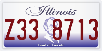 IL license plate Z338713