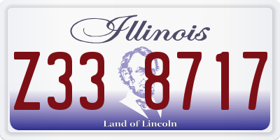 IL license plate Z338717