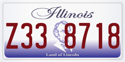 IL license plate Z338718
