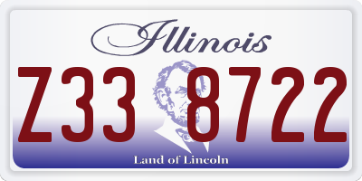 IL license plate Z338722
