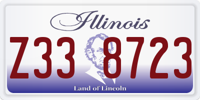 IL license plate Z338723