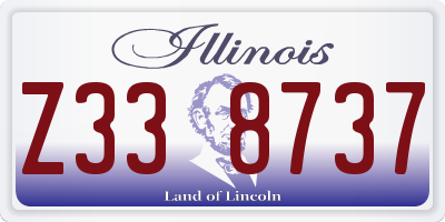 IL license plate Z338737