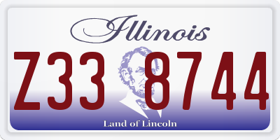 IL license plate Z338744