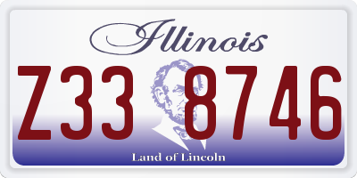 IL license plate Z338746