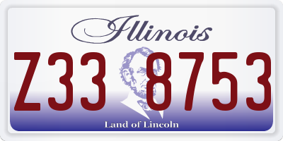 IL license plate Z338753