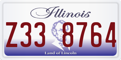 IL license plate Z338764
