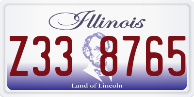 IL license plate Z338765