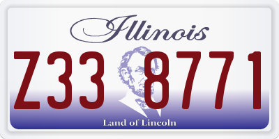 IL license plate Z338771