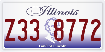 IL license plate Z338772