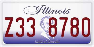 IL license plate Z338780