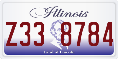 IL license plate Z338784