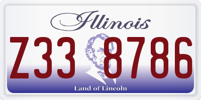 IL license plate Z338786
