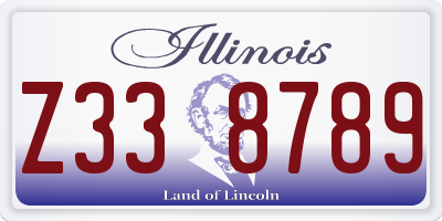 IL license plate Z338789