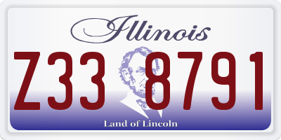 IL license plate Z338791