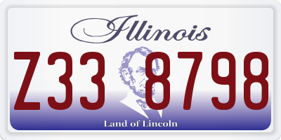 IL license plate Z338798