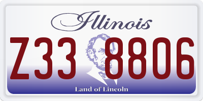 IL license plate Z338806