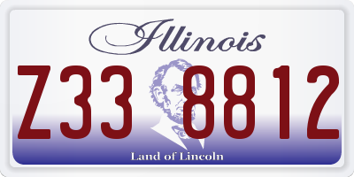 IL license plate Z338812