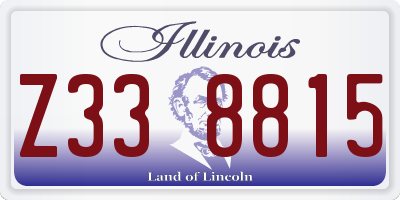 IL license plate Z338815